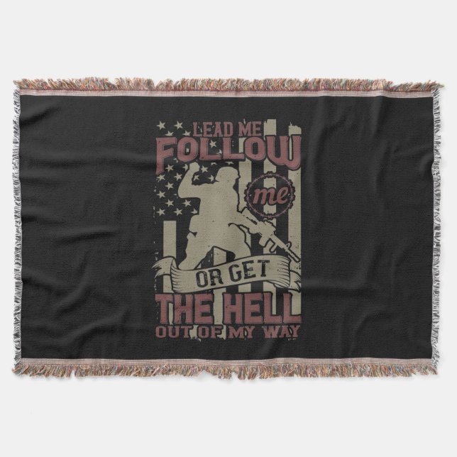 Lead Me, Follow Me Throw Blanket (Front)