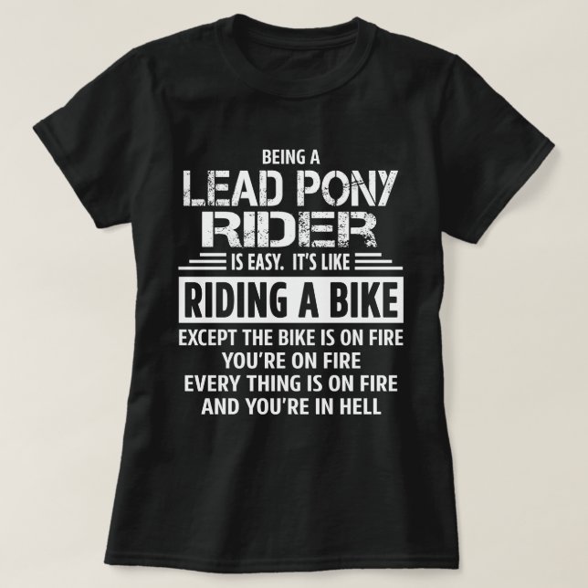Lead Pony Rider T-Shirt (Design Front)