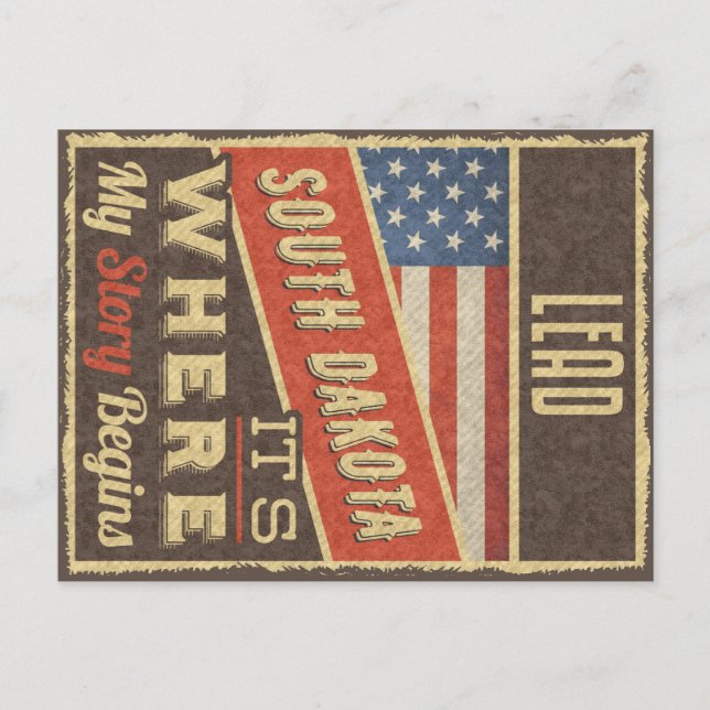 Lead South Dakota Postcard (Front)