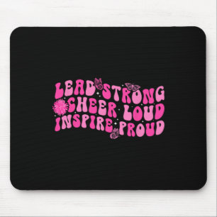 Lead Strong Cheer Loud Cheer Captain Cheerleading Mouse Pad