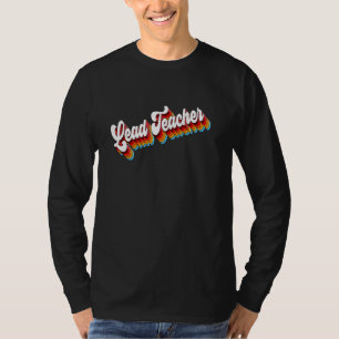 Lead Teacher Job Appreciation Retro T-Shirt