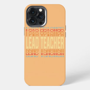 Lead Teacher Job Title Vintage iPhone 13 Pro Max Case