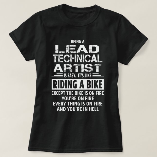 Lead Technical Artist T-Shirt (Design Front)