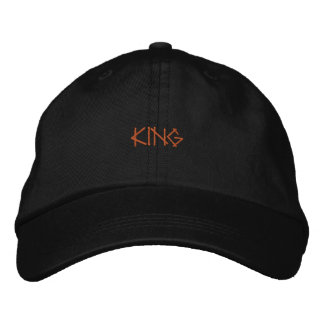 Lead with Confidence wearing Custom KING Handsome Embroidered Hat