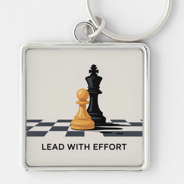Lead With Effort Key Ring (Front)