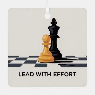 Lead With Effort Metal Tree Decoration