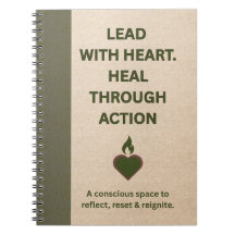 “Lead With Heart” Motivational Journal – Notebook