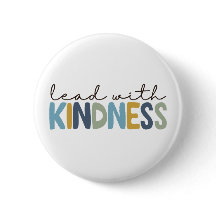Lead with Kindness button pin