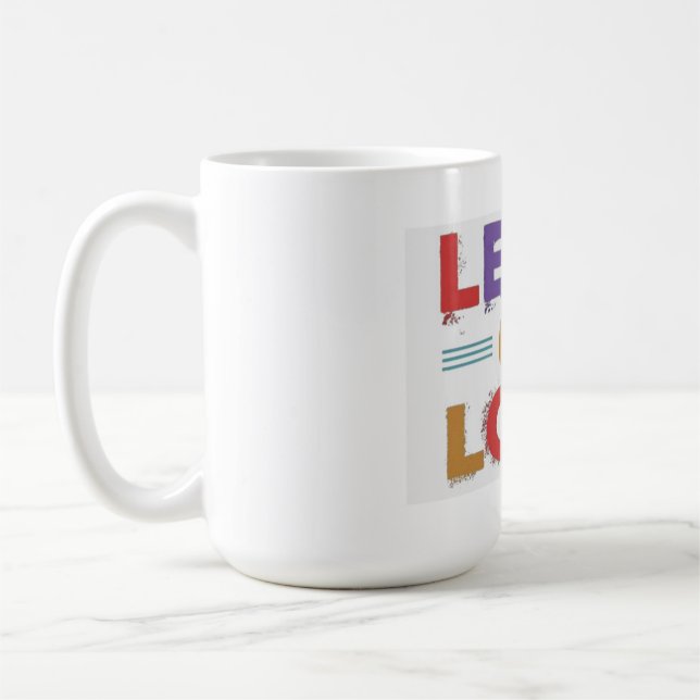 Lead with Love Motivational Quote Mug (Left)