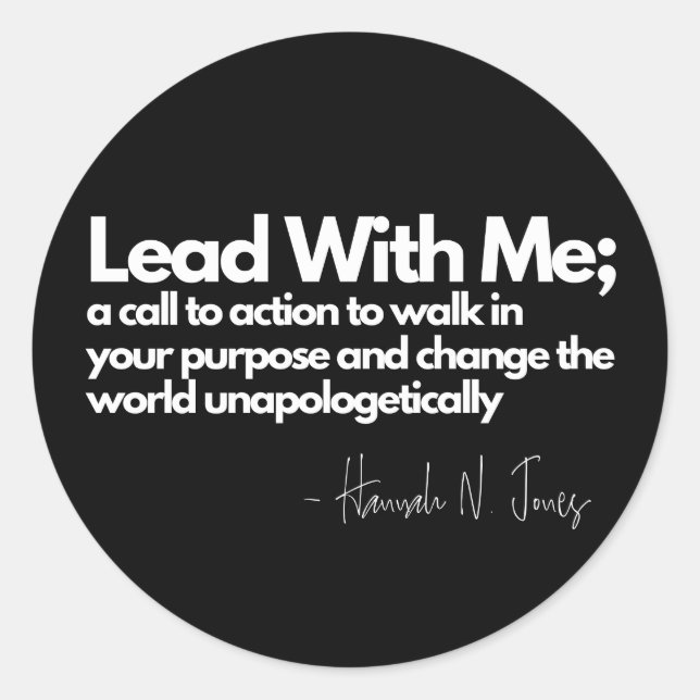 Lead With Me Sticker (Front)
