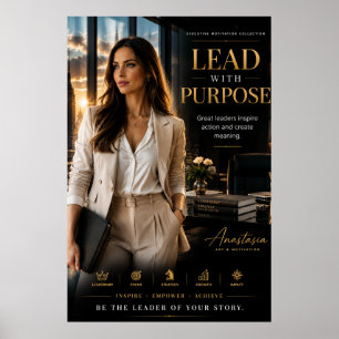 Lead With Purpose – Executive Motivation Wall Art
