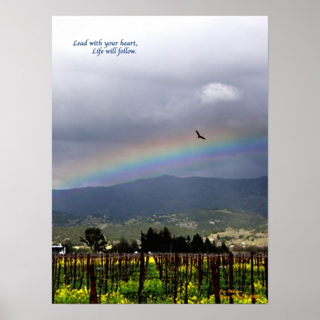 Lead with Your Heart. Life Will Follow Poster (Front)