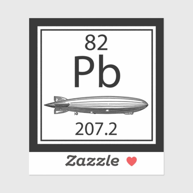 Lead Zeppelin Periodic Table Atomic Number Led (Sheet)