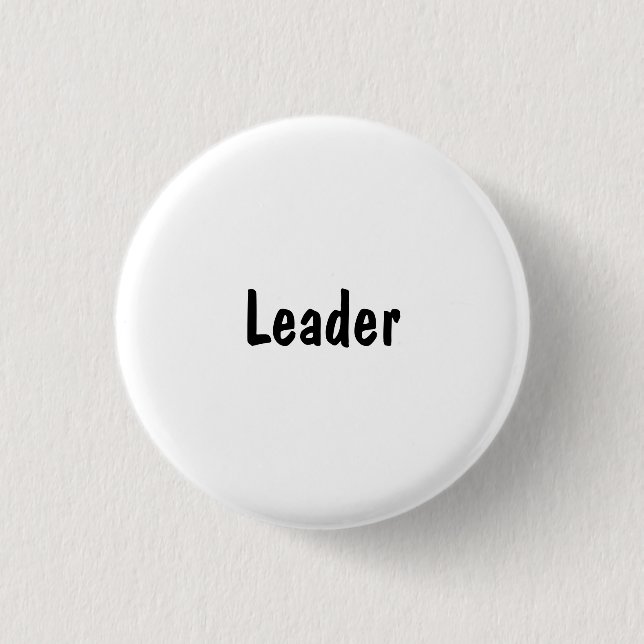 Leader 3 Cm Round Badge (Front)