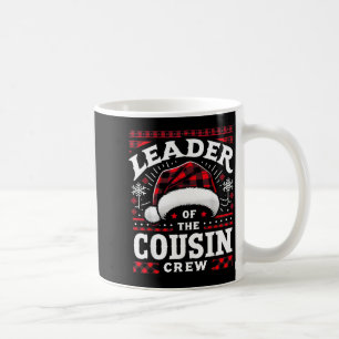 Leader Of The Cousin Crew Christmas Family Matchin Coffee Mug