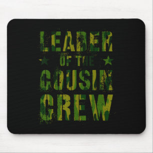 Leader Of The Cousin Crew Funny Grandma Grandpa Ca Mouse Pad