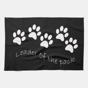 Leader of the Pack Dog Lover's Tea Towel