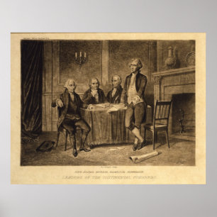 Leaders of the Continental Congress by Tholey Poster