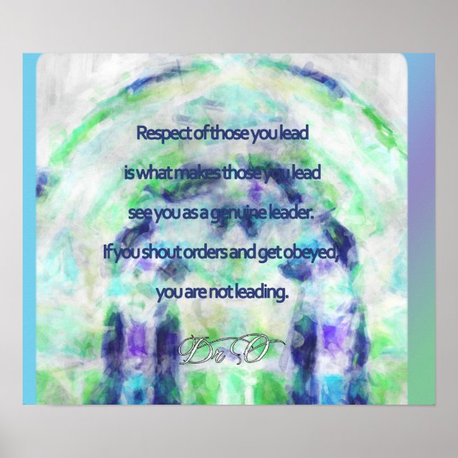 Leadership and Respect Poster (Front)