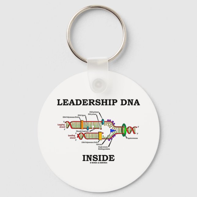 Leadership DNA Inside (DNA Replication) Key Ring (Front)
