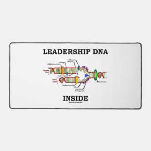 Leadership DNA Inside Molecular Biology Humour Desk Mat