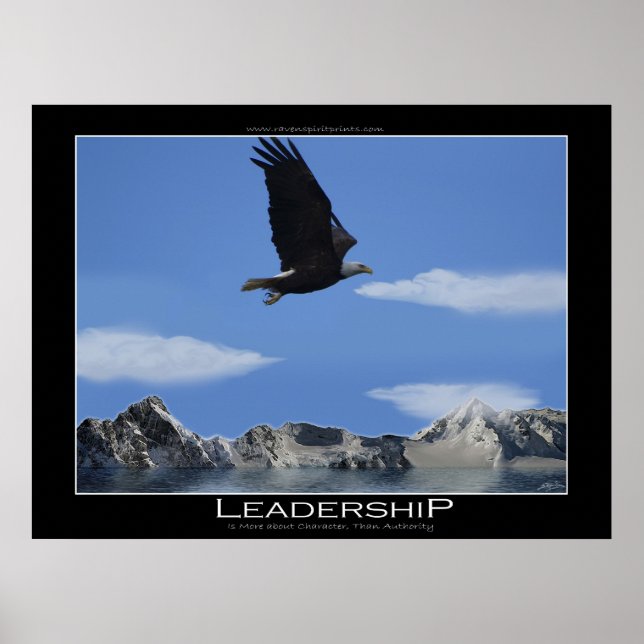 LEADERSHIP ~ Eagle Smaller Motivational Poster (Front)