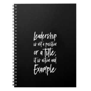 leadership is example notebook