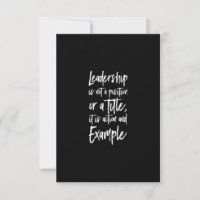 leadership is example