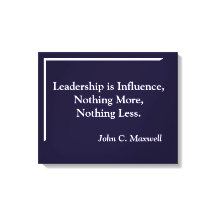 Leadership is influence Minimalistic Canvas