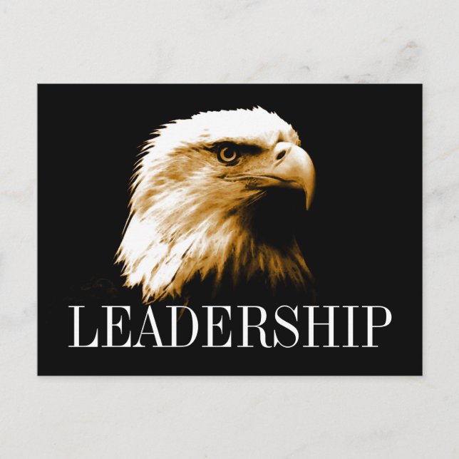 Leadership Motivational Bald Eagle Postcards (Front)