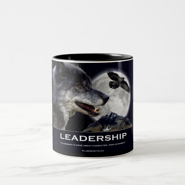 Leadership Motivational Gifts Two-Tone Coffee Mug (Center)