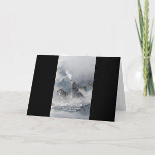 leadership motivational inspirational quote card