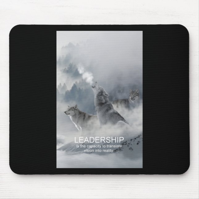 leadership motivational inspirational quote mouse pad (Front)