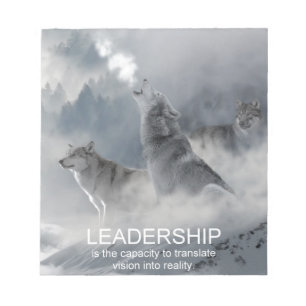 leadership motivational inspirational quote notepad