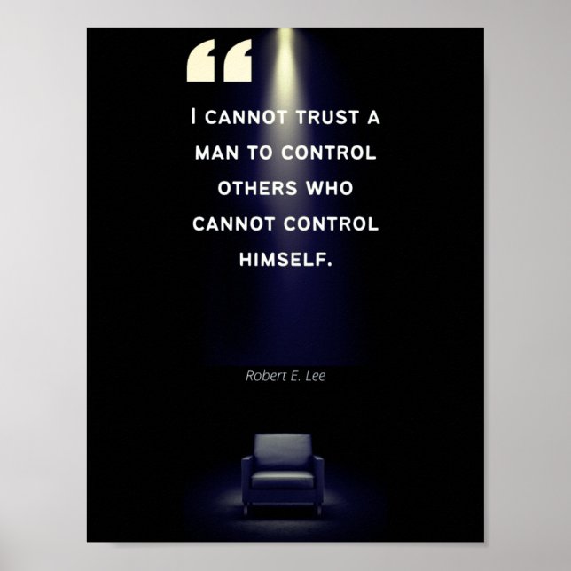 Leadership Posters - Robert E Lee Quote (Front)