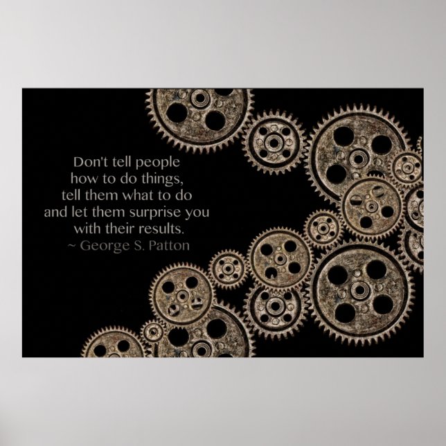 Leadership quote by George S. Patton Poster (Front)