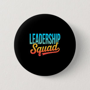 Leadership Squad Team Leader Management Motivation 6 Cm Round Badge