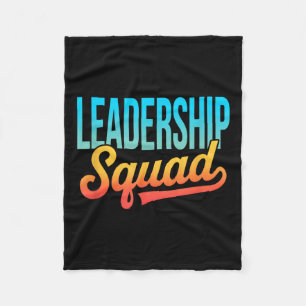 Leadership Squad Team Leader Management Motivation Fleece Blanket