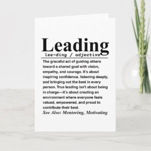Leading Card