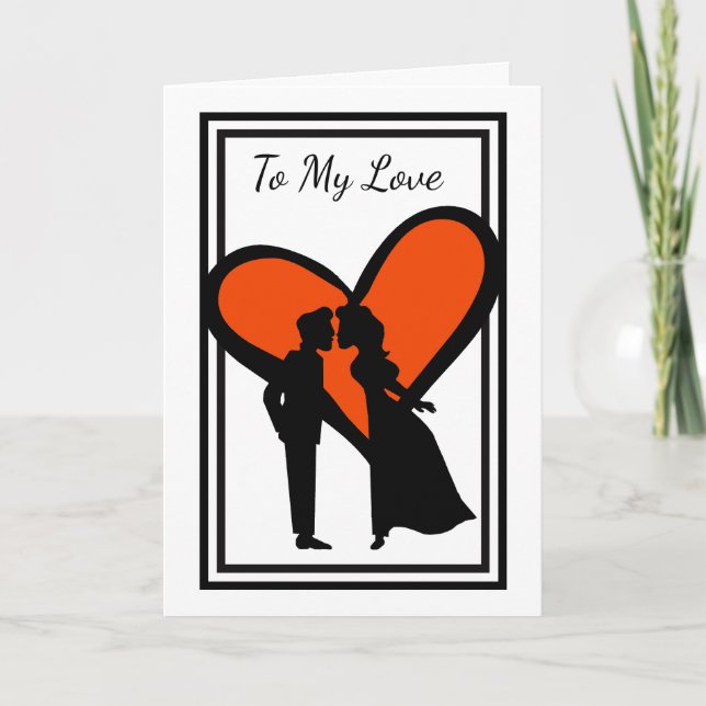 Leading Lady or Man Romantic Movie Valentine Card (Front)