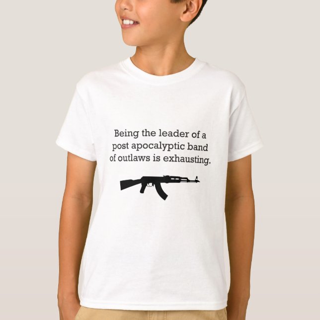 Leading Post Apocalyptic Outlaws T-Shirt (Front)