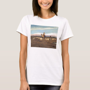Leading the Flock to Pasture (oil on canvas) T-Shirt