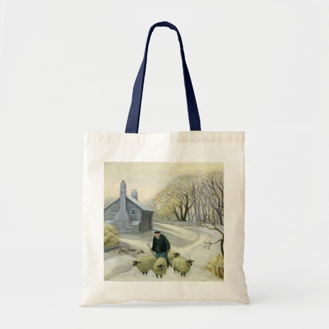 Leading the Sheep Tote Bag (Front)