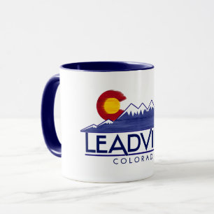 Leadville Colorado wood mountains mug