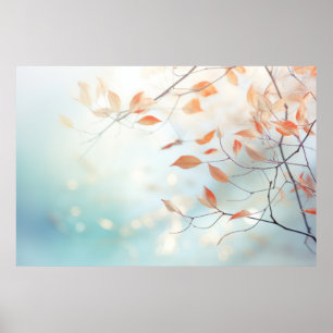 Leaf Air Nature Serene Tranquil Peace Poster