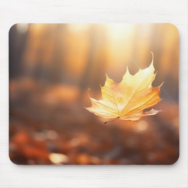 Leaf Air Nature Serene Tranquil Peaceful Mouse Pad (Front)