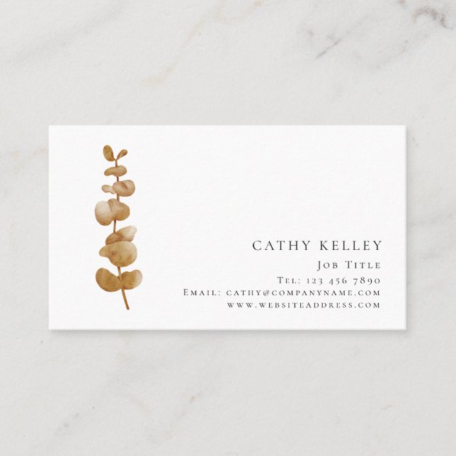 Leaf Any Profession Business Card (Front)