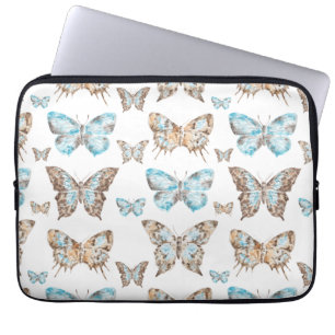Leaf Art Butterfly Laptop Sleeve