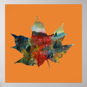 Leaf Art, Fall , Autumn Leaf Poster