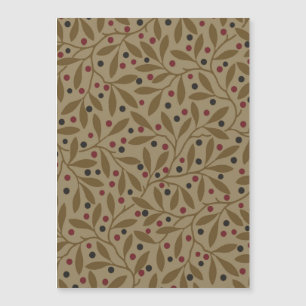 Leaf Berry Classic Colourful Pretty Pattern Art